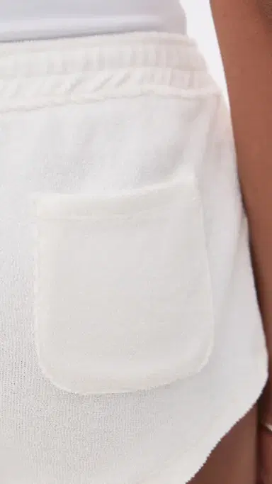 CULTNAKED Towel Shorts In Blanc White S | Thumbnail 6