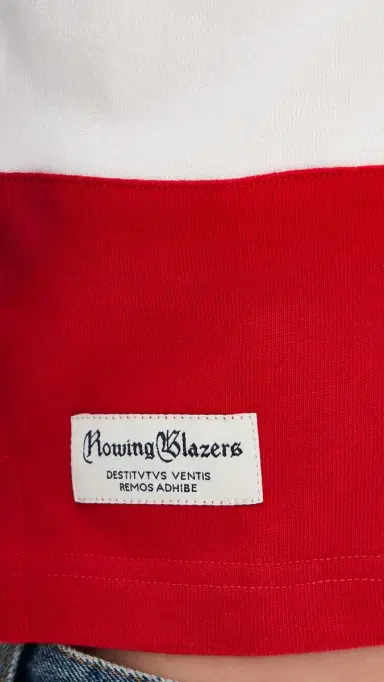 Rowing Blazers Cropped Color Block Rugby Primary Colorblock L | Thumbnail 6