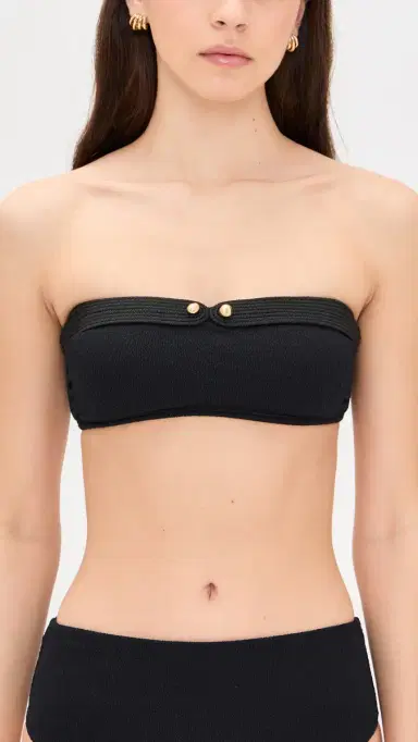 ViX Paula Hermanny Lian Bandeau Bikini Top Black M | Thumbnail 2