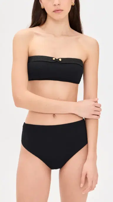 ViX Paula Hermanny Lian Bandeau Bikini Top Black M | Thumbnail 5