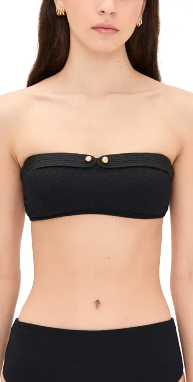 ViX Paula Hermanny Lian Bandeau Bikini Top Black M | Thumbnail 1