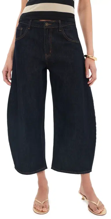 Lioness Horseshoe Cropped Jeans Indigo | Thumbnail 1