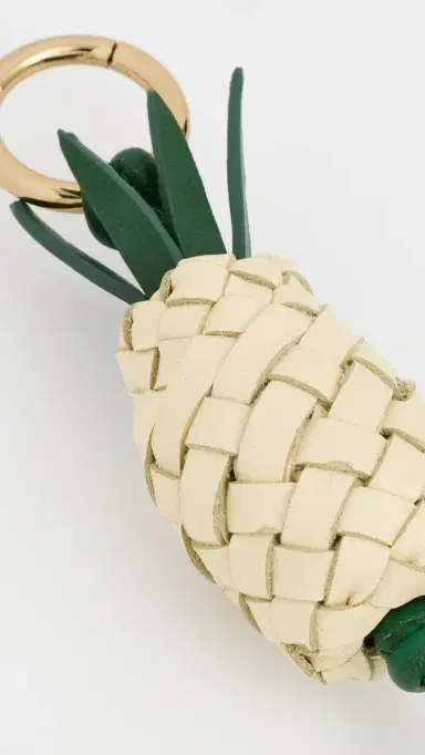 Madewell Pineapple Leather Charm Pale Pineapple Multi One Size | Thumbnail 3
