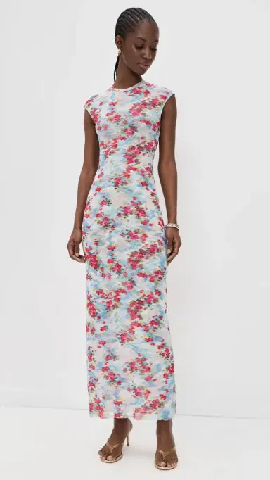 AFRM Mylo Dress Digital Floral | Thumbnail 5