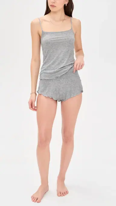 Negative Whipped Mini Shorts Heather Grey M | Thumbnail 5 Negative Whipped Mini Shorts Heather Grey M | Thumbnail 5