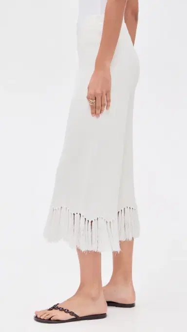 English Factory Fringe Detailed Knit Pants Off White M | Thumbnail 4