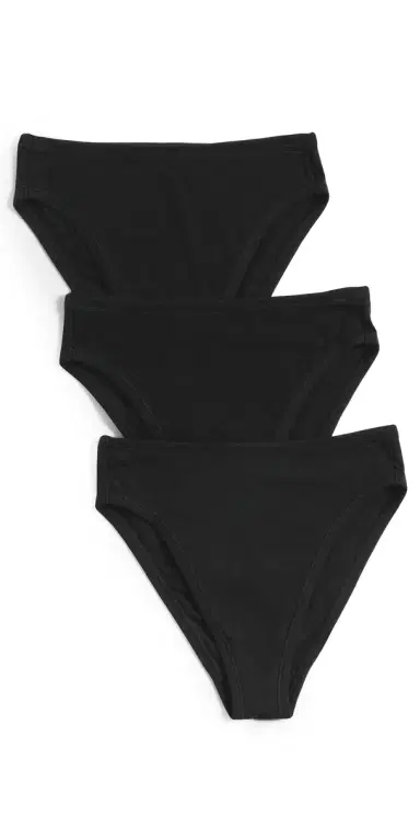 Negative Cloud Cotton French Cut Briefs 3 Pack Black M/L | Thumbnail 1