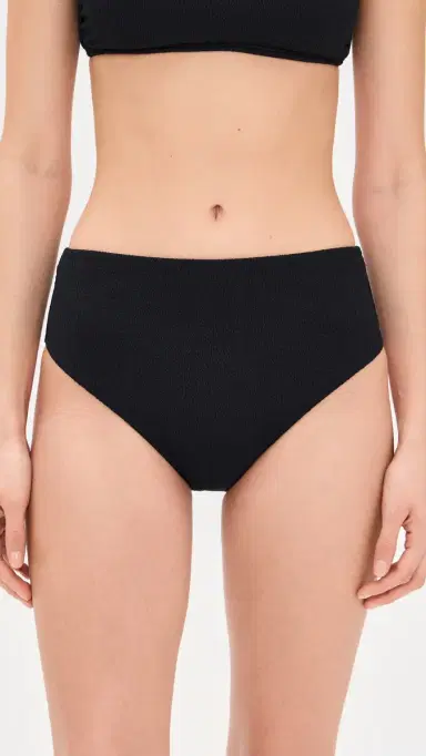 ViX Paula Hermanny Bela Full Bikini Bottoms Black | Thumbnail 2