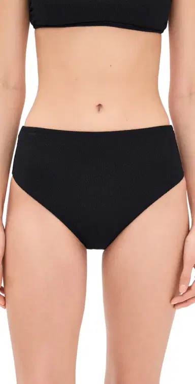 ViX Paula Hermanny Bela Full Bikini Bottoms Black | Thumbnail 1