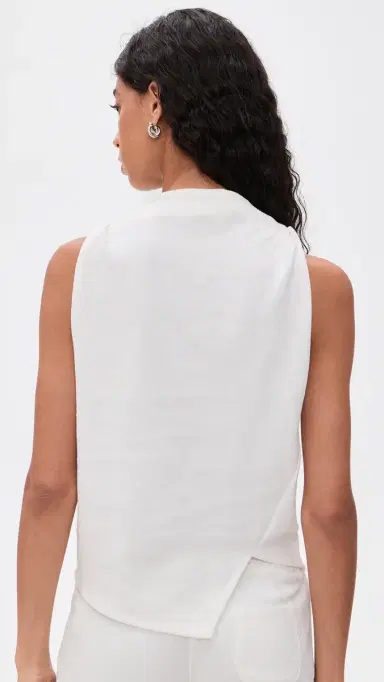 Cultnaked Billie Top In Blanc Terry White | Thumbnail 3