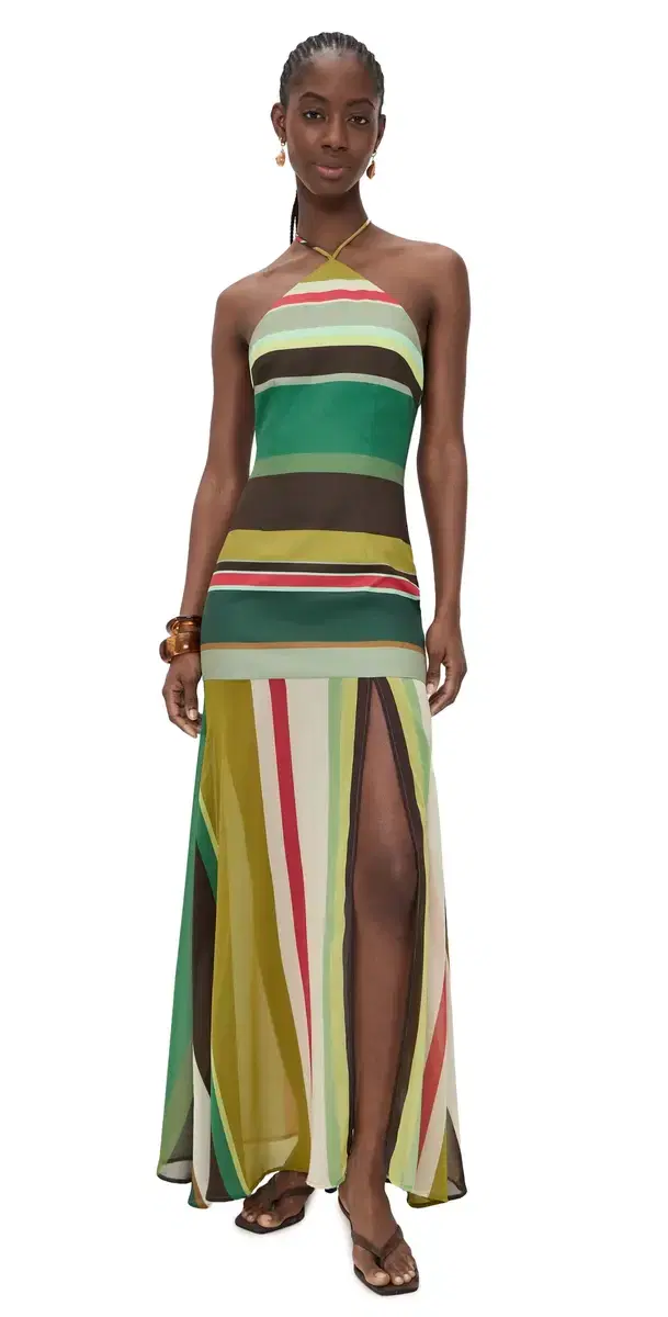 Estella Halter High Slit axi Dress Estella ulti