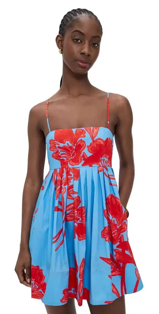 Cara Cara Leo ini Dress Flora Shadow Sky