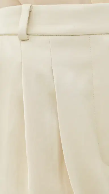 FRENKEN Blunt Satin Fringe Pants Butter | Thumbnail 6 FRENKEN Blunt Satin Fringe Pants Butter | Thumbnail 6