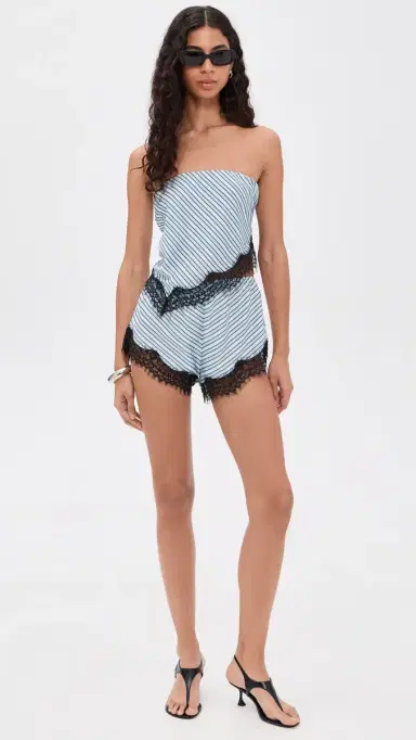 AFRM Ceara Shorts Soft Stripe L | Thumbnail 5