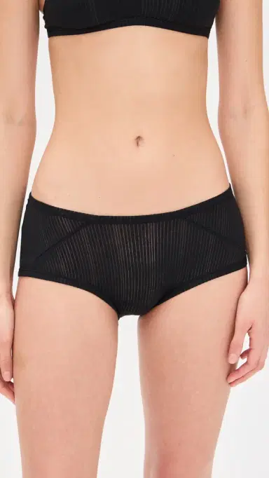 Negative Whipped Boy Shorts Black | Thumbnail 2