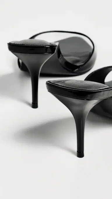 Schutz Elodie Heeled Mules Black 10 | Thumbnail 4 Schutz Elodie Heeled Mules Black 10 | Thumbnail 4