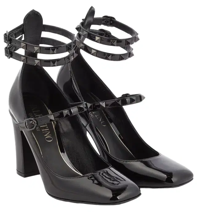 Valentino Garavani Tan-Go patent leather pumps
