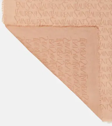 Saint Laurent Printed modal and cashmere scarf | Thumbnail 2