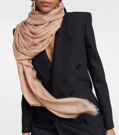 Saint Laurent Printed modal and cashmere scarf | Thumbnail 5