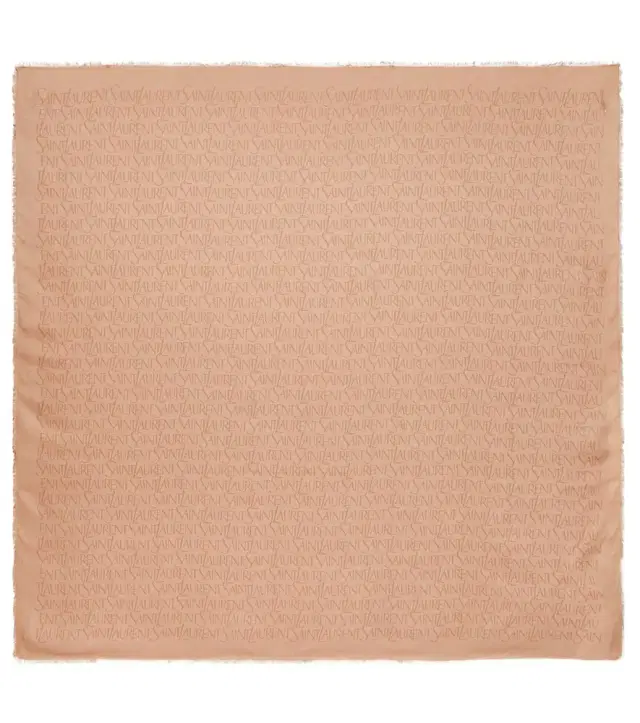 Saint Laurent Printed modal and cashmere scarf