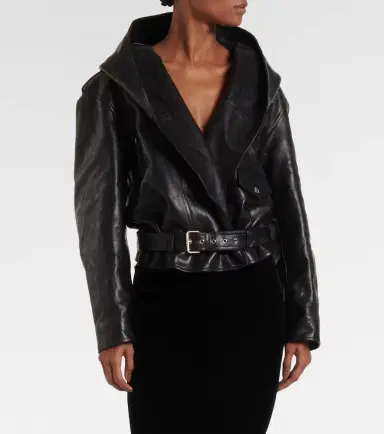 Alaia Alaïa Biker leather jacket | Thumbnail 4