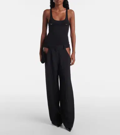 Mugler Pierced cotton bodysuit | Thumbnail 3