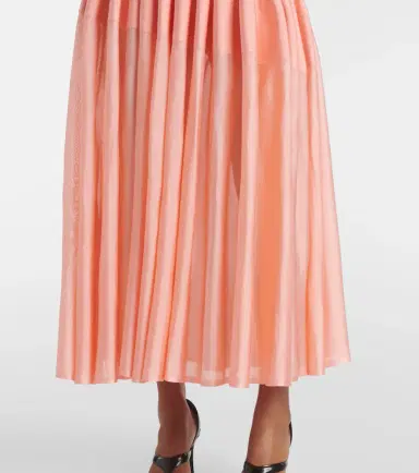 Alaïa Alaïa Pleated strapless maxi dress | Thumbnail 3