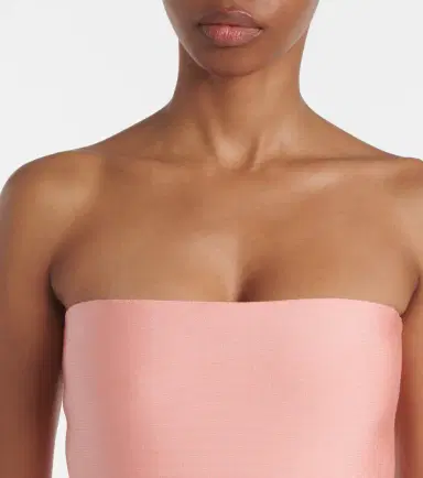 Alaïa Alaïa Pleated strapless maxi dress | Thumbnail 5