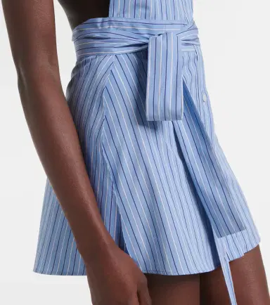 Prada Striped halterneck cotton minidress | Thumbnail 3 Prada Striped halterneck cotton minidress | Thumbnail 3