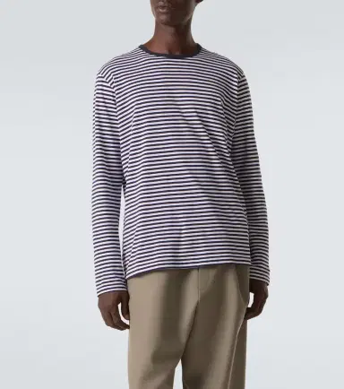 Sunspel Striped cotton T-shirt | Thumbnail 3
