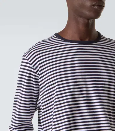Sunspel Striped cotton T-shirt | Thumbnail 6