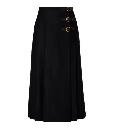 Chloe Chloé Pleated virgin wool midi skirt | Thumbnail 1 Chloe Chloé Pleated virgin wool midi skirt | Thumbnail 1
