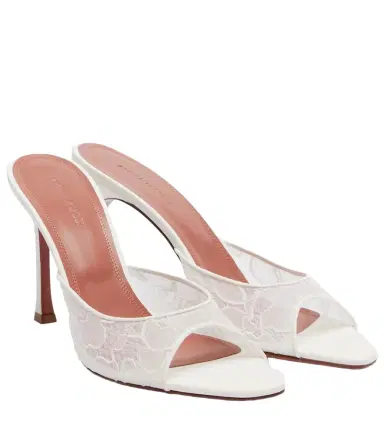Amina Muaddi Alexa lace mules | Thumbnail 1