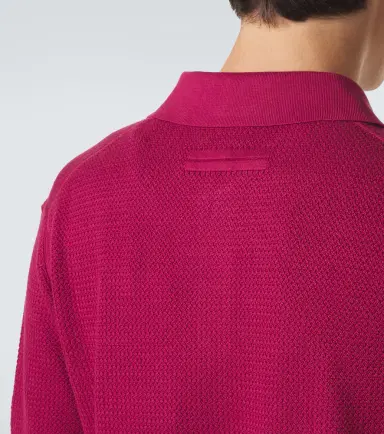 Zegna Knitted cotton polo shirt | Thumbnail 4