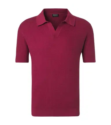 Zegna Knitted cotton polo shirt | Thumbnail 1
