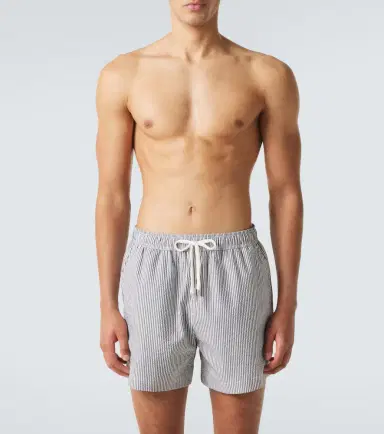 Zegna Seersucker swim trunks | Thumbnail 3
