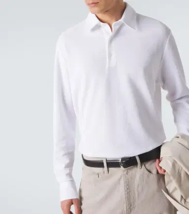 Zegna Cotton piqué polo shirt | Thumbnail 3