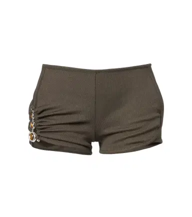 Christopher Esber Droplet Crystal embellished ruched shorts | Thumbnail 1
