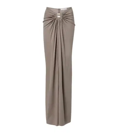 Christopher Esber Bezel Quartz gathered jersey maxi skirt | Thumbnail 1
