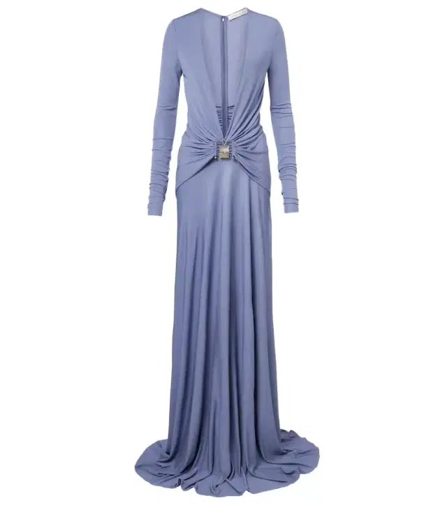 Christopher Esber Bezel Quartz embellished maxi dress