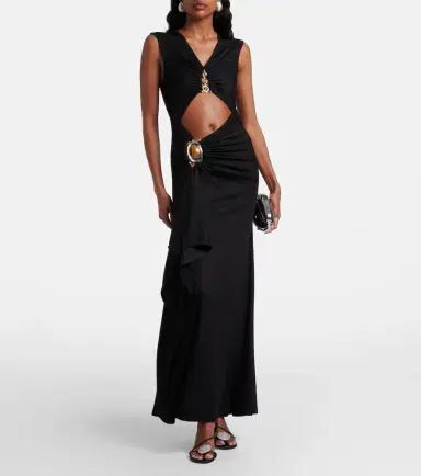 Christopher Esber Droplet Crystal cutout embellished maxi dress | Thumbnail 4
