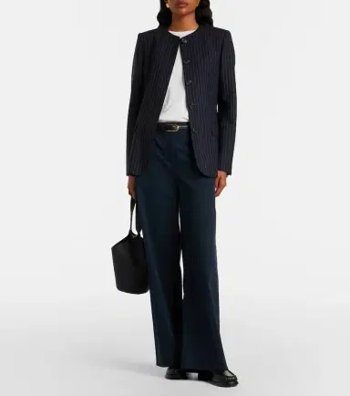 Nili Lotan Gertrude pinstripe virgin wool jacket | Thumbnail 3 Nili Lotan Gertrude pinstripe virgin wool jacket | Thumbnail 3