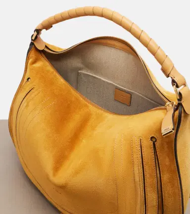 Chloé Chloé Marcie Medium suede shoulder bag | Thumbnail 2 Chloé Chloé Marcie Medium suede shoulder bag | Thumbnail 2