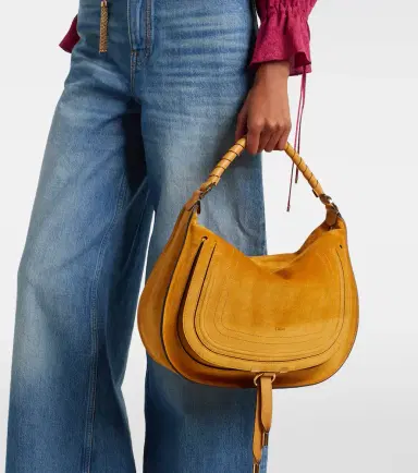 Chloé Chloé Marcie Medium suede shoulder bag | Thumbnail 7 Chloé Chloé Marcie Medium suede shoulder bag | Thumbnail 7