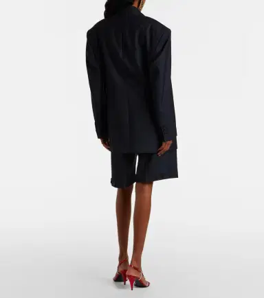 Versace Pinstriped virgin wool Bermuda shorts | Thumbnail 2 Versace Pinstriped virgin wool Bermuda shorts | Thumbnail 2