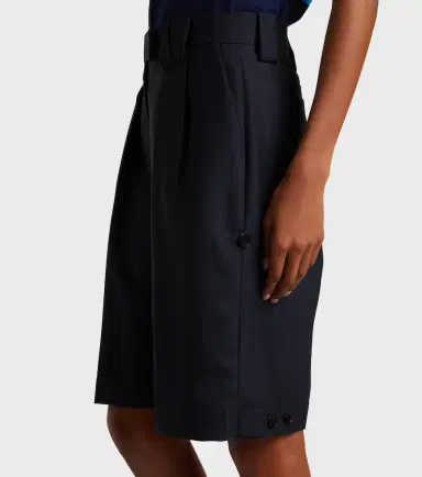 Versace Pinstriped virgin wool Bermuda shorts | Thumbnail 3 Versace Pinstriped virgin wool Bermuda shorts | Thumbnail 3