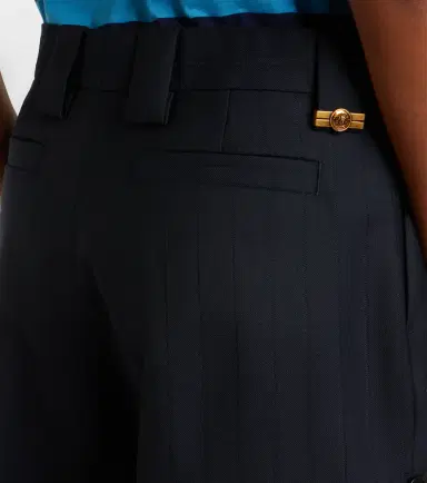 Versace Pinstriped virgin wool Bermuda shorts | Thumbnail 5 Versace Pinstriped virgin wool Bermuda shorts | Thumbnail 5