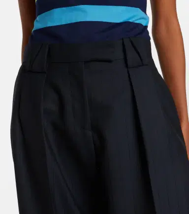 Versace Pinstriped virgin wool Bermuda shorts | Thumbnail 6 Versace Pinstriped virgin wool Bermuda shorts | Thumbnail 6
