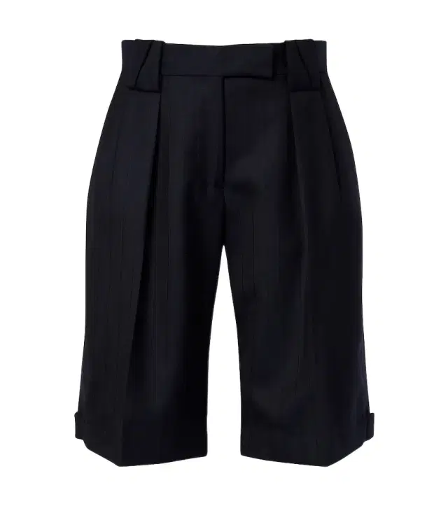 Versace Pinstriped virgin wool Bermuda shorts