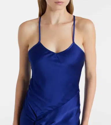 Victoria Beckham Gathered crêpe satin gown | Thumbnail 5